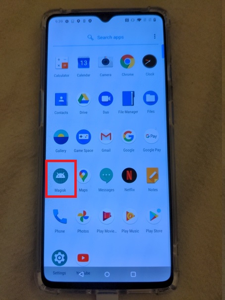 Find Magisk app