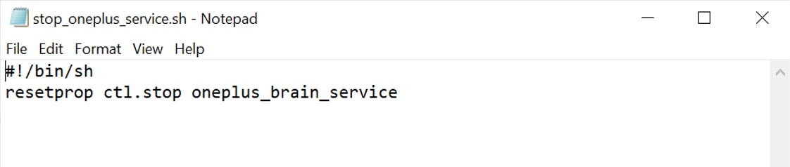 Disable Brain Service script