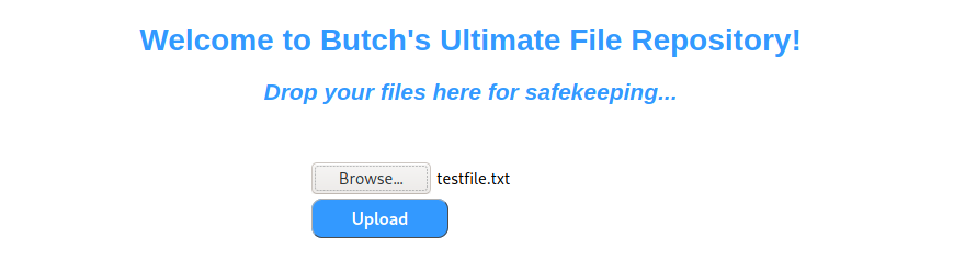 Uploading a text file