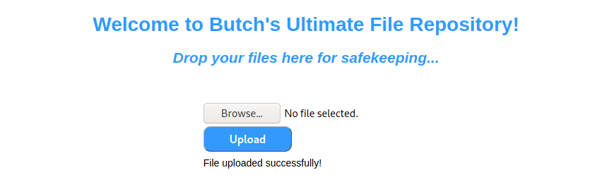 File uploaded successfully