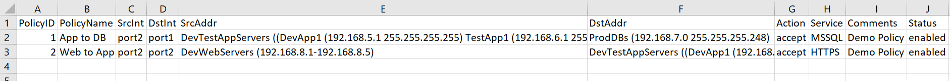 Nmap results