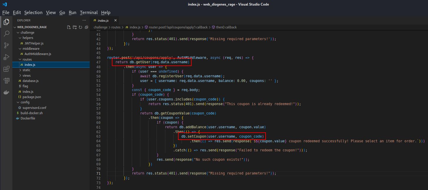 Source code showing getUser and setCoupon